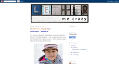 Desktop Screenshot of lettermecrazy.blogspot.com