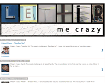 Tablet Screenshot of lettermecrazy.blogspot.com
