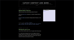 Desktop Screenshot of catchycontest.blogspot.com