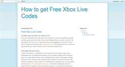 Desktop Screenshot of freexboxlivecodestime.blogspot.com