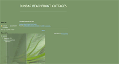 Desktop Screenshot of dunbarbeachfrontcottages.blogspot.com