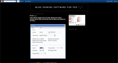 Desktop Screenshot of blogsharingsoftwareforyou.blogspot.com