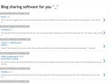 Tablet Screenshot of blogsharingsoftwareforyou.blogspot.com