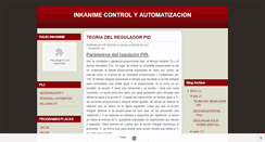 Desktop Screenshot of inkanimecontrolyautomatizacion.blogspot.com