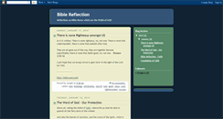 Desktop Screenshot of bible-reflection.blogspot.com