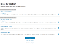Tablet Screenshot of bible-reflection.blogspot.com