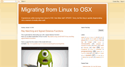 Desktop Screenshot of linuxtoosx.blogspot.com