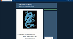 Desktop Screenshot of foam-machining.blogspot.com