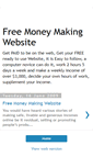 Mobile Screenshot of freemoneymakingwebpages.blogspot.com
