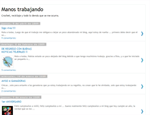 Tablet Screenshot of manos-trabajando.blogspot.com