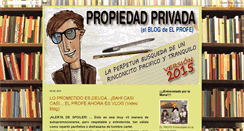 Desktop Screenshot of elprofeenpropiedadprivada.blogspot.com