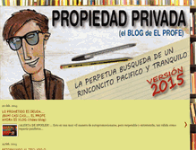 Tablet Screenshot of elprofeenpropiedadprivada.blogspot.com