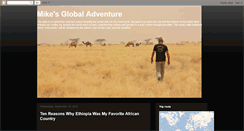 Desktop Screenshot of mikesglobaladventure.blogspot.com