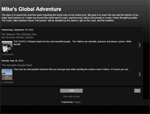 Tablet Screenshot of mikesglobaladventure.blogspot.com