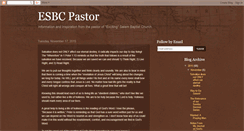 Desktop Screenshot of esbcpastor.blogspot.com