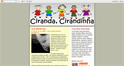 Desktop Screenshot of cirandinhadacrianca.blogspot.com