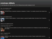 Tablet Screenshot of cronicasnikkeis.blogspot.com