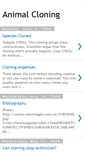 Mobile Screenshot of animalcloning.blogspot.com