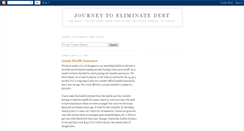 Desktop Screenshot of journey-eliminate-debt.blogspot.com