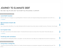 Tablet Screenshot of journey-eliminate-debt.blogspot.com