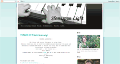 Desktop Screenshot of homespunlight.blogspot.com