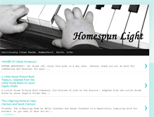 Tablet Screenshot of homespunlight.blogspot.com