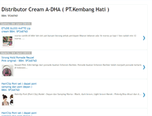 Tablet Screenshot of a-dha-distributor.blogspot.com