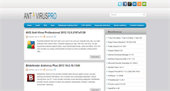 Desktop Screenshot of antivirus-pro.blogspot.com