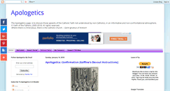 Desktop Screenshot of faithofthefathersapologetics.blogspot.com