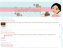 Tablet Screenshot of claudiaandcompany.blogspot.com