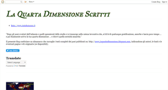 Desktop Screenshot of laquartadimensionescritti.blogspot.com