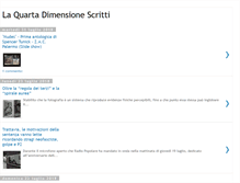 Tablet Screenshot of laquartadimensionescritti.blogspot.com
