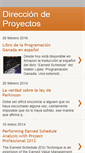 Mobile Screenshot of direccion-proyectos.blogspot.com