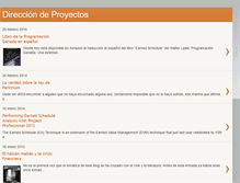 Tablet Screenshot of direccion-proyectos.blogspot.com
