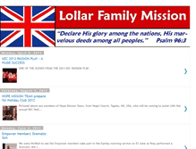 Tablet Screenshot of lollarfamilymission.blogspot.com