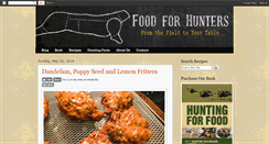 Desktop Screenshot of foodforhunters.blogspot.com