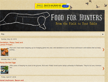 Tablet Screenshot of foodforhunters.blogspot.com