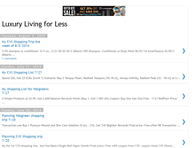 Tablet Screenshot of luxurylivingforless.blogspot.com