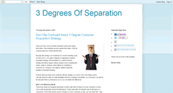 Desktop Screenshot of 3degreesofseparation.blogspot.com