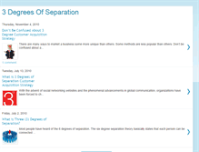 Tablet Screenshot of 3degreesofseparation.blogspot.com