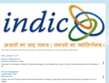 Tablet Screenshot of indicindia.blogspot.com