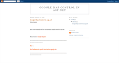 Desktop Screenshot of googlemapcontrolinaspnet.blogspot.com