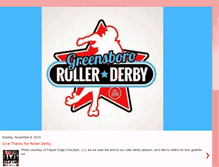 Tablet Screenshot of greensbororollerderby.blogspot.com