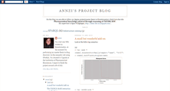 Desktop Screenshot of annziproject.blogspot.com