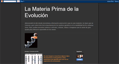 Desktop Screenshot of lamateriaprimadelaevolucion.blogspot.com