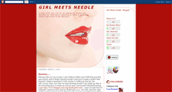 Desktop Screenshot of girlmeetsneedle.blogspot.com