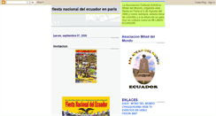 Desktop Screenshot of fiestanacionaldelecuador.blogspot.com