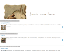 Tablet Screenshot of foundnowhome.blogspot.com