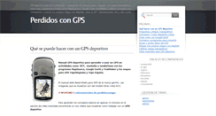 Desktop Screenshot of perdidoscongps.blogspot.com