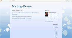 Desktop Screenshot of nylegalnurse.blogspot.com